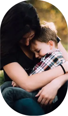 Woman with a child
